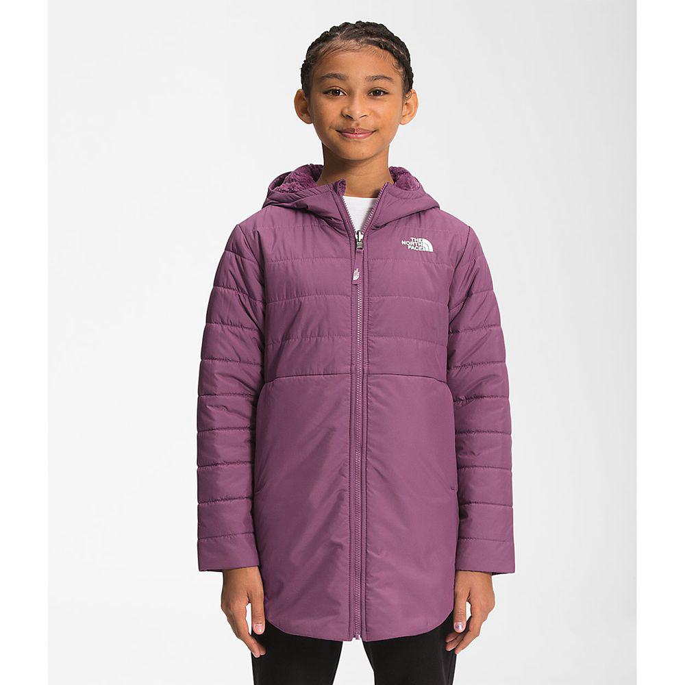 The North Face Reversible Mossbud Swirl Κορίτσια Πανωφόρια - Μωβ (SAZN85760)